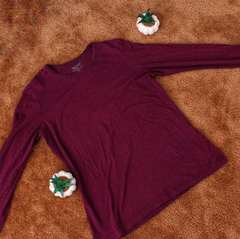 Medium Maroon Woolrich long sleeve t-shirt